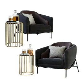 Minotti armchair table rl